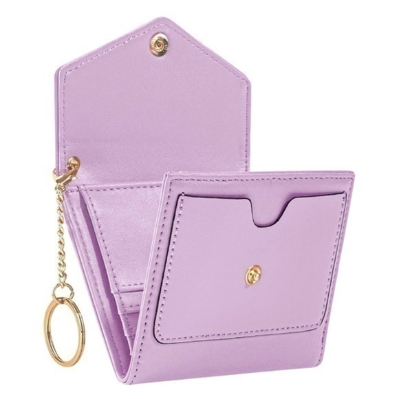 Women’s RFID Blocking Trifold Small Wallet in Purple - NWT - Picture 1 of 5